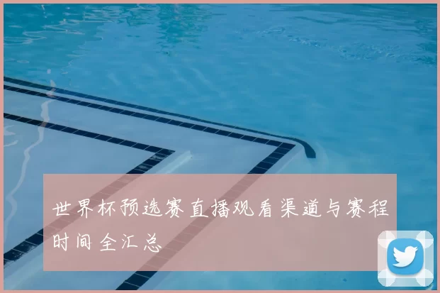 世界杯预选赛直播观看渠道与赛程时间全汇总